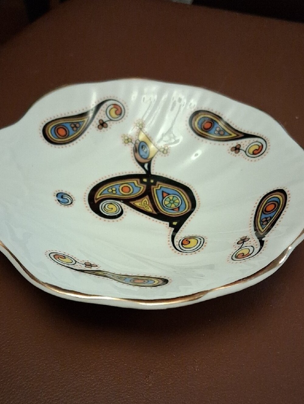 Royal Tara Fine Bone China Trinket Dish Book Of Kells Design - Picture 6 of 8